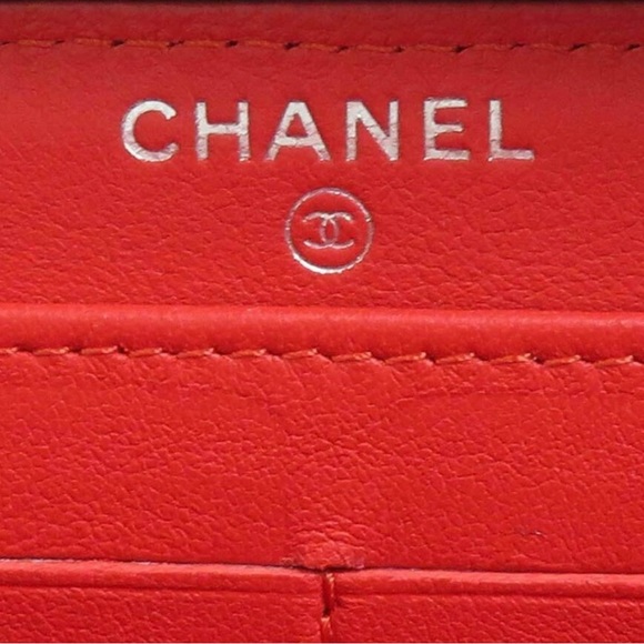 Authentic CHANEL Zip Around Long Wallet Black/ Multicolor Lambskin leather - Picture 2 of 15